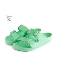 Avispas Klapki "Coachella" w kolorze zielonym rozmiar: 37. Zielone klapki damskie Avispas, bez wzorów, bez obcasa. Za 73.99 zł.