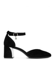 Lasocki Czółenka CEO-WB-UMI-03 Czarny. Czarne czółenka damskie Lasocki, bez wzorów, ze skóry, bez obcasa. Za 229.99 zł.