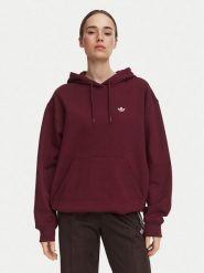 Adidas Bluza Essentials Oversized Fleece Hoodie KT2274 Bordowy Regular Fit. Czerwone bluzy bez kaptura damskie Adidas, l, z bawełny. Za 227.99 zł.
