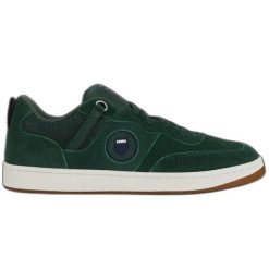Buty K-Swiss K-Varsity Sde 04316-381-M zielone. Zielone buty sportowe na co dzień męskie ze skóry, bez zapięcia. Za 357.73 zł.