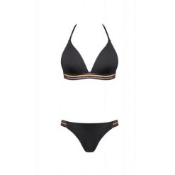 Strój kąpielowy damski dwuczęściowy kostium plażę basen Self Cosmo. Czarne bikini damskie SELF HEAT, bez wzorów. Za 169.00 zł.