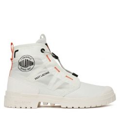 Trapery Palladium. Białe trapery damskie Palladium, bez obcasa. Za 289.99 zł.
