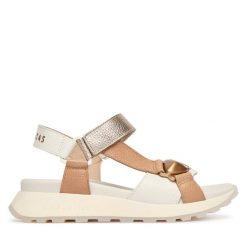 Sandały Hispanitas. Brązowe sandały damskie Hispanitas, bez wzorów, bez obcasa, na płaskiej podeszwie. Za 549.99 zł.