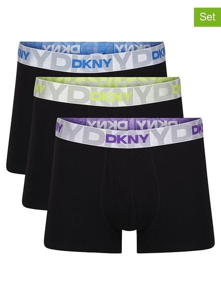 DKNY Bokserki (3 pary) w kolorze czarnym rozmiar: M. Czarne bokserki męskie DKNY, bez wzorów. Za 154.95 zł.