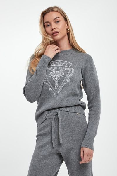 Sweter damski Karol JOOP!. Swetry klasyczne damskie Joop!, l, bez kołnierzyka. W wyprzedaży za 601.30 zł.