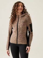 Regatta Kurtka polarowa "Kemilia" w kolorze jasnobrązowo-szarym rozmiar: 42. Brązowe kurtki damskie Regatta, bez wzorów, z polaru, bez kaptura. Za 122.96 zł.