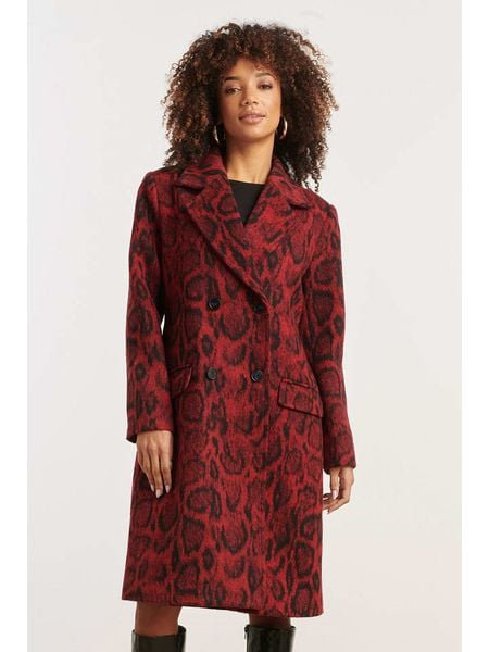 Smashed Lemon Płaszcz przejściowy w kolorze czerwonym rozmiar: M. Czerwone płaszcze damskie Smashed Lemon, m, bez wzorów. Za 234.97 zł.