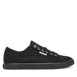 Tenisówki Calvin Klein Jeans. Czarne trampki i tenisówki męskie Calvin Klein Jeans, bez wzorów, z jeansu, bez zapięcia. Za 209.99 zł.