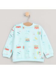 Cotton Fish Bluza w kolorze turkusowym rozmiar: 104. Niebieskie bluzy i bluzki niemowlęce Cotton Fish, bez wzorów, z bawełny, bez ramiączek, bez kaptura. Za 57.06 zł.