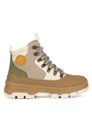 Hunter Trzewiki WFS2000PTP Szary. Szare botki damskie Hunter, z materiału, bez obcasa, na płaskiej podeszwie, bez zapięcia. Za 629.99 zł.