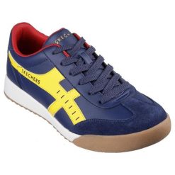 Buty sportowe Sneakersy męskie, Zinger - Manzanilla Totale. Niebieskie buty sportowe na co dzień męskie Skechers, bez zapięcia, trekkingowe. Za 339.99 zł.