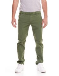 Minimalistyczne spodnie chino męskie. Zielone spodnie sportowe męskie LEONE 1947 APPAREL, z bawełny. Za 147.31 zł.