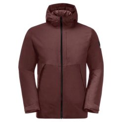 Kurtka Męska Tempelhof. Czerwone kurtki męskie Jack Wolfskin, l, bez wzorów, z materiału, z kapturem. Za 652.99 zł.