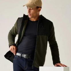 Męska bluza polarowa Frankie Borg Hybrid z zamkiem błyskawicznym. Czarne bluzy bez kaptura męskie Regatta, m, z materiału. Za 267.50 zł.