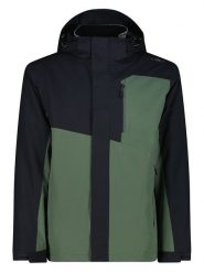 CMP Kurtka funkcyjna w kolorze czarno-zielonym rozmiar: 58. Czarne kurtki outdoor męskie CMP, m, bez wzorów, bez kaptura. Za 379.95 zł.