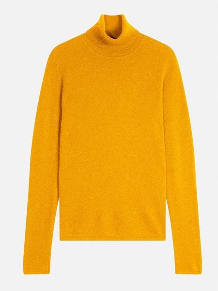 Perfect Cashmere Kaszmirowy golf "Ashley" w kolorze musztardowym rozmiar: S. Żółte golfy damskie Perfect Cashmere, s, bez wzorów, z kaszmiru, bez ramiączek. Za 356.61 zł.