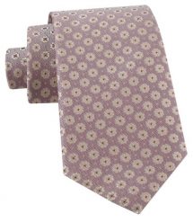 Krawat Męski - Jasna Lilia w Groszki - Alties. Krawaty i muchy męskie Alties, bez wzorów, z tkaniny, eleganckie. Za 55.00 zł.