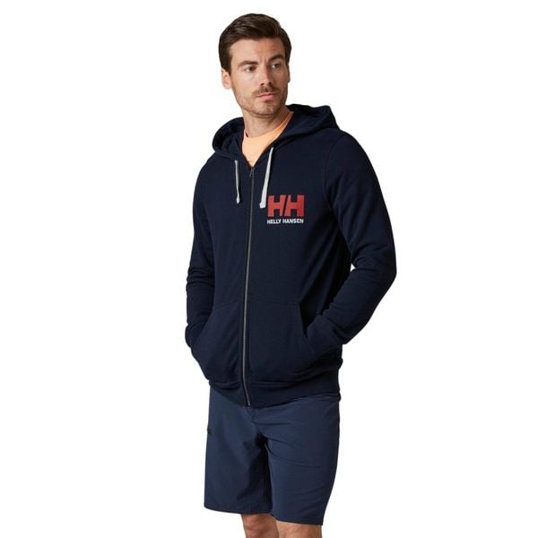 Bluza dresowa męska Helly Hansen Logo 597. Niebieskie bluzy bez kaptura męskie Helly Hansen, m, z bawełny. Za 419.00 zł.