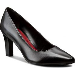 Czółenka i Szpilki LASOCKI 70811-01L. Czarne czółenka damskie Lasocki, bez wzorów, ze skóry, bez obcasa. W wyprzedaży za 95.00 zł.