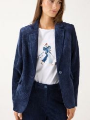More & More marynarka z sztruksu Kobiety Sztruks niebieski, 34. Niebieskie marynarki i żakiety damskie MORE & MORE, bez wzorów, ze sztruksu, eleganckie. Za 679.95 zł.