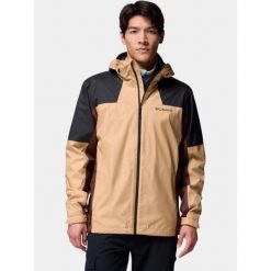 Płaszcz Przeciwdeszczowy Męski Columbia Inner Limits III. Brązowe płaszcze męskie Columbia, m, bez wzorów, sportowe. Za 519.00 zł.