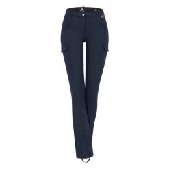 Spodnie jeździeckie z pełnym gripem cargo damskie ELT Micro Jodhpur. Niebieskie spodnie materiałowe damskie ELT, bez wzorów, z elastanu, klasyczne. Za 294.00 zł.