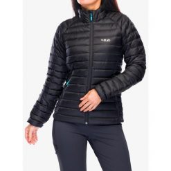 Kurtka puchowa damska Rab Microlight Jacket. Czerwone kurtki damskie RAB, bez wzorów, z puchu, bez kaptura. Za 618.99 zł.