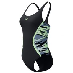 Damski kostium kąpielowy 1-częściowy Speedo Hyperboom Splice Muscleb. Niebieskie stroje jednoczęściowe damskie Speedo, bez wzorów. Za 230.00 zł.