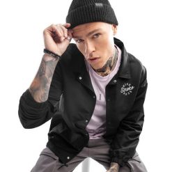 Kurtka sportowa męska coach Surf SIROKO Black Moon. Białe kurtki treningowe męskie SIROKO, m, bez wzorów. W wyprzedaży za 169.00 zł.