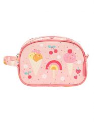 A little lovely company Kosmetyczka "Ice-cream" w kolorze jasnoróżowym - 20,5 x 14 x 9,5 cm rozmiar: onesize. Różowe torebki dziecięce A Little Lovely Company. Za 43.99 zł.