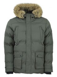 Peak Mountain Kurtka zimowa "Canabel" w kolorze khaki rozmiar: XXL. Brązowe kurtki męskie Peak Mountain, na zimę, xxl, bez wzorów, bez kaptura. Za 260.99 zł.