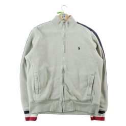 Second life - Bluza męska z wysokim kołnierzem na zamek - Stan bardzo dobry. Szare bluzy bez kaptura męskie Ralph Lauren, l. Za 249.96 zł.