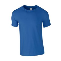 Koszulka Softstyle Dla Dorosłych Unisex. Niebieskie bluzki damskie Gildan, xl, bez wzorów, sportowe, bez kołnierzyka, bez ramiączek. Za 33.99 zł.