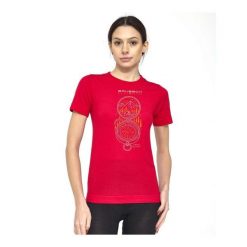 Koszulka damska z krótkim rękawem wełniana Brubeck OUTDOOR WOOL PRO. Czerwone t-shirty damskie Brubeck, bez wzorów, z poliamidu, bez kołnierzyka. Za 279.99 zł.
