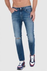 7 FOR ALL MANKIND Niebieskie męskie jeansy SLIMMY TAPERED. Niebieskie jeansy męskie 7 FOR ALL MANKIND. W wyprzedaży za 569.99 zł.