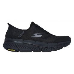 Buty Skechers Slip-Ins Max Cushioning Premier 2.0 220526-BBK czarne. Czarne buty sportowe na co dzień męskie z dzianiny, bez zapięcia. Za 708.71 zł.