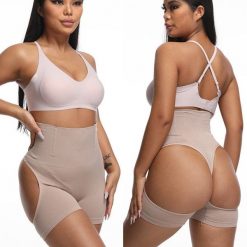 Modelujące szorty wyszczuplające z elastycznego materiału Dajana. Brązowe bielizna wyszczuplająca Intica. W wyprzedaży za 99.00 zł.