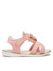 Nelli Blu Sandały CM2110359SG Różowy. Czerwone sandały dziewczęce Nelli Blu, ze skóry, bez zapięcia. Za 89.99 zł.