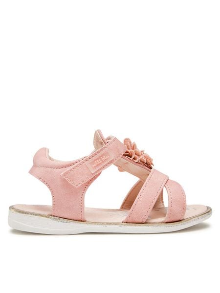 Nelli Blu Sandały CM2110359SG Różowy. Czerwone sandały dziewczęce Nelli Blu, ze skóry, bez zapięcia. Za 89.99 zł.