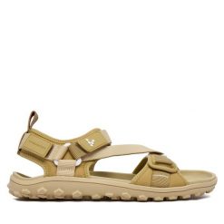 Sandały Vivo Barefoot. Brązowe obuwie trekkingowe damskie Vivo Barefoot, bez wzorów, bez obcasa. Za 549.99 zł.