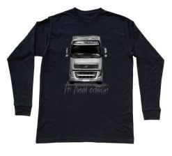 Volvo FH — bluzka z długim rękawem (Rozmiar: 5 - 6 lat; Kolor koszulki: czarny; Rodzaj nadruku: Volvo FH). Czarne bluzki damskie nikiniki, s, bez wzorów, z bawełny, bez kołnierzyka, bez ramiączek. Za 79.00 zł.