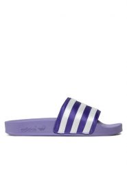 Adidas Klapki adilette W GX8637 Fioletowy. Fioletowe klapki damskie Adidas, bez wzorów, z materiału, bez obcasa. Za 149.99 zł.