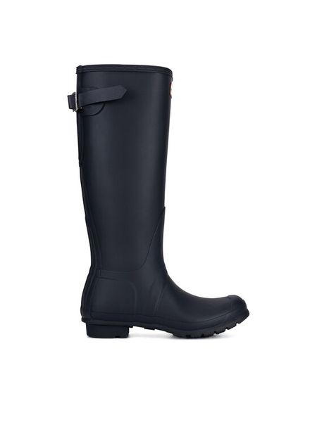 Hunter Kalosze WFT1001RMA Granatowy. Niebieskie kalosze damskie Hunter, bez wzorów, z kauczuku. Za 419.99 zł.