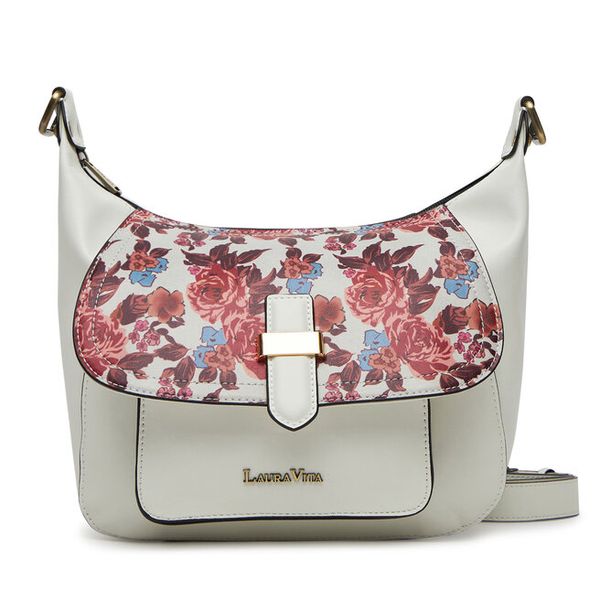 Torebka Laura Vita. Białe listonoszki damskie Laura Vita, bez wzorów, bez dodatków. Za 279.99 zł.