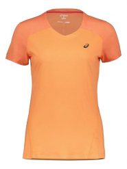 Asics Koszulka sportowa w kolorze pomarańczowym rozmiar: S. Pomarańczowe bluzki sportowe damskie Asics, s, bez wzorów, z bawełny, bez ramiączek. Za 78.28 zł.