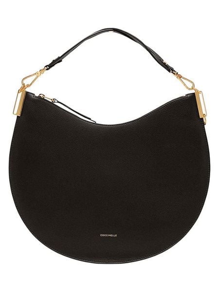 COCCINELLE Skórzana torebka w kolorze czarnym - 38 x 26 x 5 cm rozmiar: onesize. Czarne torebki klasyczne damskie Coccinelle, bez wzorów, z materiału, bez dodatków. Za 1,175.02 zł.
