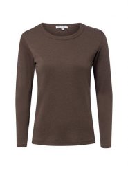 Marie Lund koszulka z długim rękawem Kobiety Bawełna (100%) brązowy, M. Brązowe t-shirty damskie Marie Lund, m, bez wzorów, z bawełny, bez kołnierzyka. Za 149.95 zł.