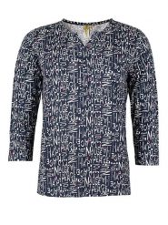 Roadsign Bluzka w kolorze granatowo-białym rozmiar: XL. Białe bluzki damskie Roadsign, xl, bez wzorów, z wiskozy, bez kołnierzyka, bez ramiączek. Za 60.88 zł.