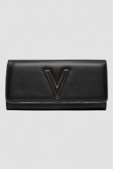 VALENTINO Czarny portfel Coney. Czarne portfele damskie Valentino by Mario Valentino, bez wzorów. W wyprzedaży za 199.99 zł.