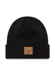 New Era Czapka Team Patch Cuff Bea 60565196 Czarny. Czarne czapki zimowe damskie New Era, z materiału. Za 129.99 zł.